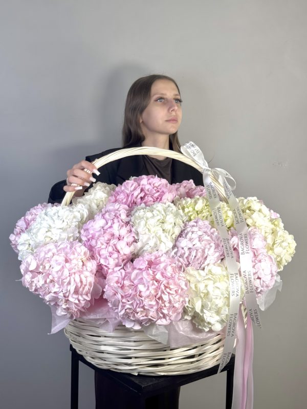 Вау корзина гортензий